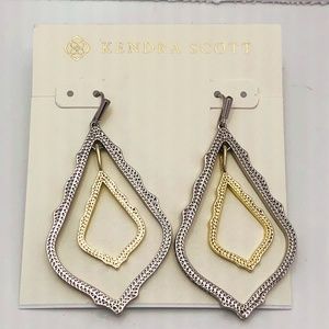 Brand New Kendra Scott Simon Gold & Silver Hoops